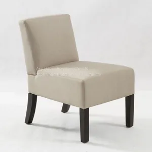 Linen Accent Chair in Solid Wood Fabric Accent Chair HL-6090 thumbnail-2
