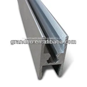 Extruded Aluminium Profile for Sliding Door and Window Anodized Silver Mid Rail H Bar thumbnail-1