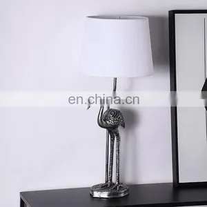 Finely Processed Unique Animal Shape Design Graceful Resin Deck Light Home Decor Table Lamps thumbnail-3