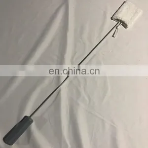 Home Using Long Handle Shoe Accessory Rubber Coated Metal Iron Shoehorn 68CM With Three Cotton Covers thumbnail-2