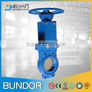 Chemical Industry High Quality Manual Operated Wafer Lug Pn16 Cast Iron Knife Gate Valve thumbnail-2