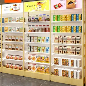 Lepin New Supermarket Convenience Store Steel-Wood Shelves Maternal and Child Accessories Store Nakajima Cabinet Wooden End Display Shelves thumbnail-3