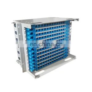 ODF 144 Port Fiber Optic Patch Panel Modulized Splice Tray 19 Inch Rack Mounted ODF thumbnail-1