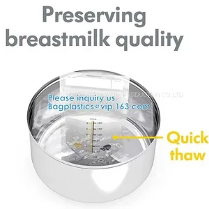 Custom Printed Clear Cheap Food Packaging Baby Food Spout Pouch Easy Breast Milk Bag Breast Milk Storage Bag thumbnail-2