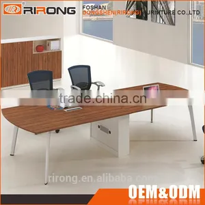 Modern Home Office Furniture Desk Leather Melamine Wooden Executive Office Counter Desk With File Cabinet thumbnail-4