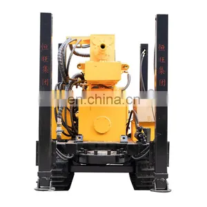 Diesel Engine Mobile Hydraulic Water Well Drilling Machine With Mud Pump and Drilling Bits in China thumbnail-1