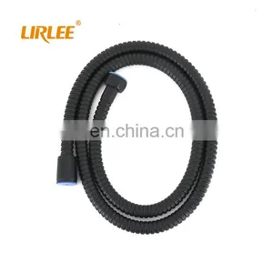 LIRLEE High Quality Flexible Stainless Steel Polished Brass Shower Hose Black thumbnail-1