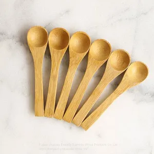 Bamboo Spoons Set Wholesale Mini Bambu Spoon Origin China Twinkle Bamboo Manufacturer thumbnail-1