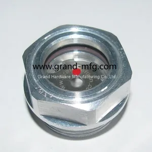 BSP G11/4 Compressor Speed Reducers Aluminum Liquid Oil Level Sight Glass Manufacturer thumbnail-1