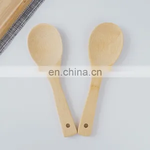 Kitchen Bamboo Cooking Spatula Spoon Set Organic Eco-friendly Bamboo Rice Spoon thumbnail-1