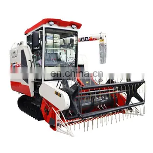 With Powerful Diesel Engine Kubota Rice Harvesting Machine Combine Harvester thumbnail-1
