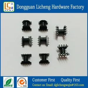 EP10 SMT Transformer Bobbins (4+4P),EP10 Transformer Accessories Bobbins，PM9630 Material, With Good High Temperature Resistance. thumbnail-1