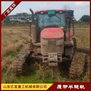Tractor Modification With Triangular Track Chassis for Anti-skid and Anti Sinking on Muddy Ground thumbnail-5