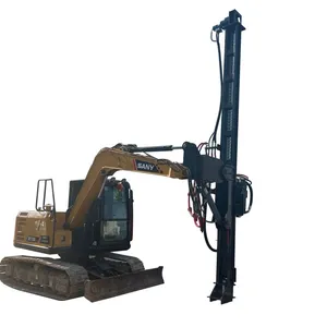 Using an Excavator to Retrofit a Rock Drilling Rig for Drilling and Blasting Holes in Rock Formations thumbnail-1