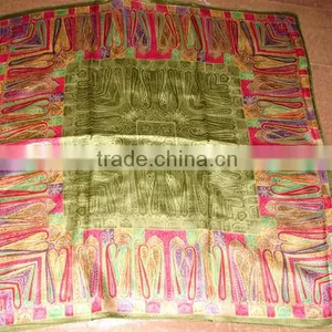 Digital Print Custom Design Square Pure Silk Scarf 90*90 thumbnail-1