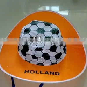Foldable Promotional Cowboy Hat in 190T Nylon, Hats With Print Logo thumbnail-2
