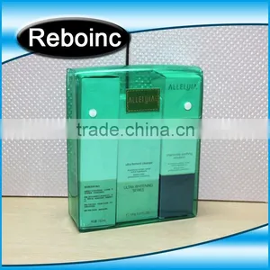 Cosmetic Packaging Clear Pvc Plastic Bag With Snap Button thumbnail-1