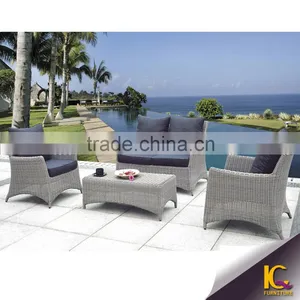 Outdoor Sofa Seat Cheap Poly Ethylene Rattan Sofa Garden Sofa thumbnail-4