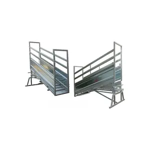 Heavy Duty Cattle Loading Ramp With Winch Galvanized Portable Livestock Cattle Goat Sheep Loading Ramp thumbnail-3