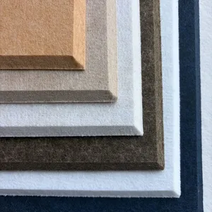 12mm Thickness of Echo Reduce Fireproof Suspended PET Felt Acoustic Ceiling Tile Panels thumbnail-4