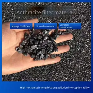 Anthracite Filter Material for Wastewater Filtration in Sewage Treatment, Chemical Industry, Water Treatment, Filter Tanks and Filter Basins, Solid Carbon thumbnail-3