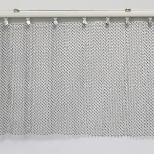 6x1.2 Decorative Metal Curtain Coil Drapery Wire Mesh Soft Curtain thumbnail-4