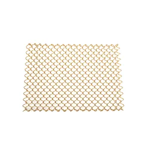 6x1.2 Decorative Metal Curtain Coil Drapery Wire Mesh Soft Curtain thumbnail-5