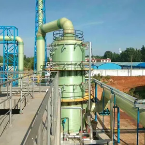Custom FRP/GRP Spray Scrubber Tower, Fiberglass Acid Mist Purification & Waste Gas Treatment Equipment, Corrosion Resistant, High Efficiency thumbnail-1