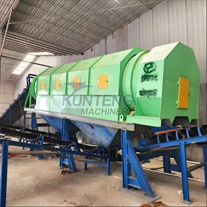 Garbage Waste Sorting Machine Rolling Drum Screen Separator Conveyor Rotary Trommel Sieve EPC thumbnail-2
