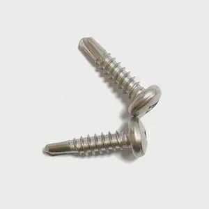 1-Year Warranty Tek Screws Hex Head With EPDM Washer C1022A Carbon Steel Yellow Zinc for Industrial Construction Full Sizes Available thumbnail-1