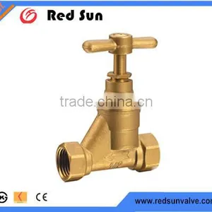 HR4030 Factory Manufacture Forged Brass Handle Water Bibcock Stop Valve thumbnail-1