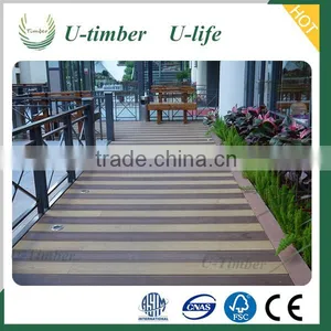 150X25mm Deep Embossed Composite Wpc Engineered Decking Popular in Europe thumbnail-1