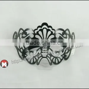 Brand New Fashion Laser Cut Clear Rhinestones Plastic Pretty Mask for Party thumbnail-1