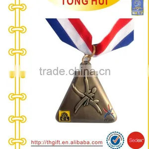 Triple Souvenir Metal Medallions W/ribbon Factory thumbnail-1