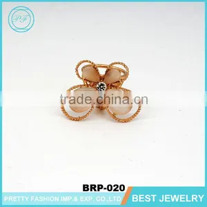 High Quality New Women's Elegant Alloy Shawl Buckle Gold Butterfly Silk Scarf Ring Clip thumbnail-1