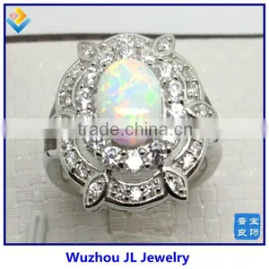 Fashion Party Ring 925 Sterling Silver Fire Opal Ring thumbnail-1