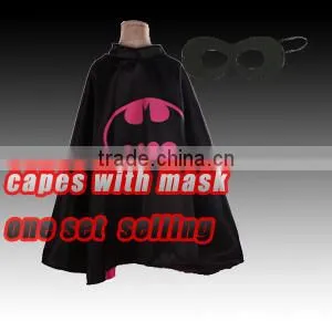 2016 Fashion Light Pink Kis Cloak With Mask,party Girls Colorful Capes One Layer,costume Capes Masks thumbnail-3