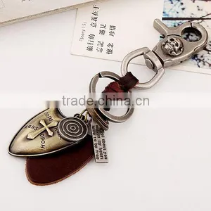 2015 Yiwu Factory Direct Sale Custom Leather Keychains Promotional Gift thumbnail-5