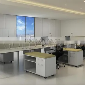 Modern 6 Person Office Workstation Partition With Metal Leg ( SZ-WS049-1) thumbnail-1