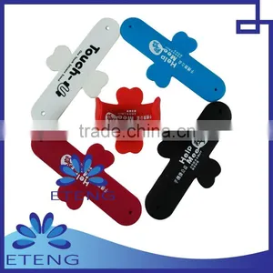 HOT Selling Custom Printed Silicone Slap Mobile Stand thumbnail-1