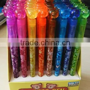 2014 New Production Bear Cap Glitter Pen thumbnail-1