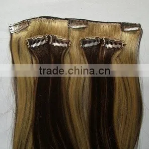 Clips in Hair Extension,clip on Hair Extension,natural Wave Clip Hair thumbnail-2