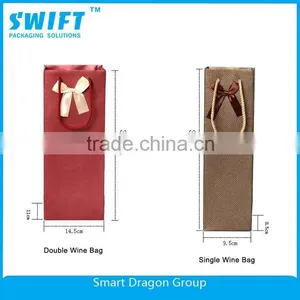 2015 Hot Sale Recycled Brown/white/Red Grocery Kraft Paper Bag thumbnail-2