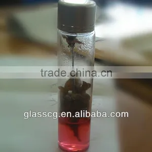 Glass Cylinder Tube With Aluminum-plastic Screw Cap for Flowers thumbnail-1