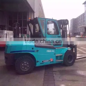Goodsense 8 Ton Electric Forklift Trucks for Sale With CE and CABIN Best Price thumbnail-1