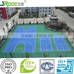 Multifunctional Anti-ultraviolet Outdoor Sport Court Flooring Basketball Court Flooring for Sale thumbnail-1
