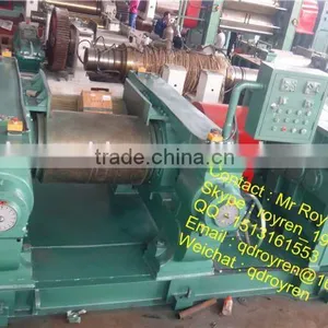 GOLDEN SUPPLIER Waste Tire Recycling Rubber Cracker Machine ce Certification Double-roller Tire Rubber Crusher thumbnail-5