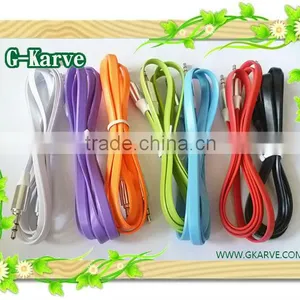 Male to Male Flat Noodle Audio Cable thumbnail-1