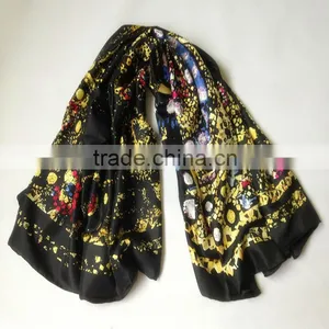 Silk Shawls and Scarves Fashionabled Square 100% Silk Shawls and Scarves thumbnail-1