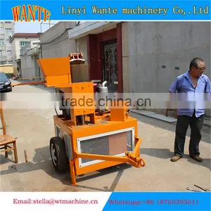 WT1-20 Mobile Diesel Engine Block Making Machine Manual Interlocking Brick Machine Price thumbnail-2